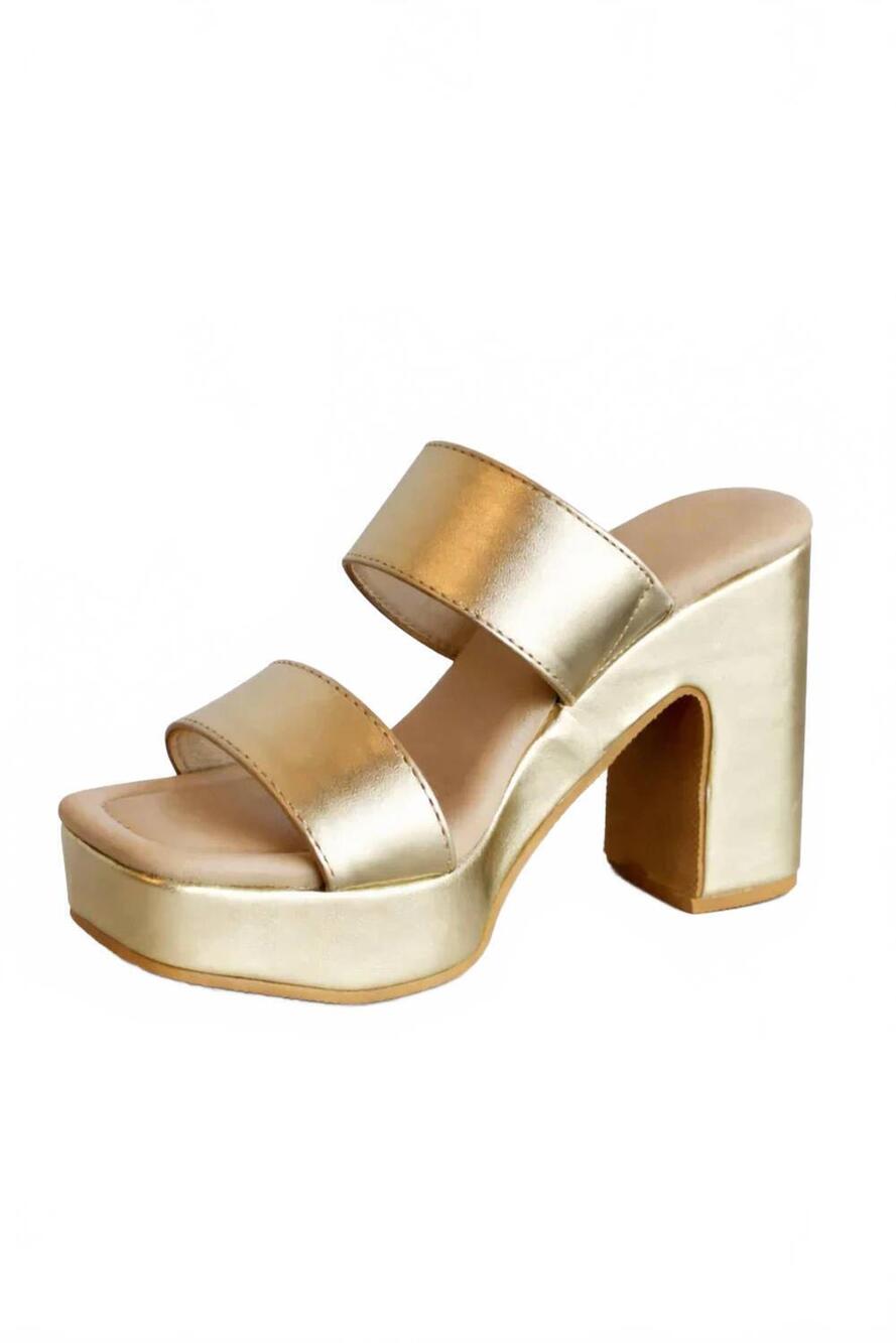 NEW COCONUTS BY MATISSE women's gem platform heel in gold